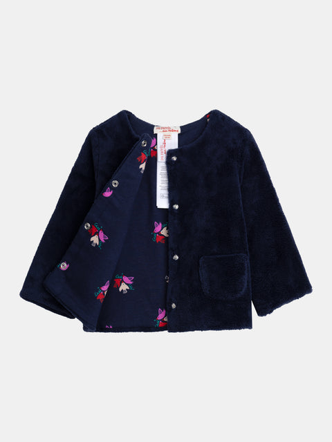 Reversible Navy Cardigan