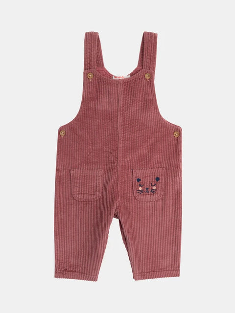 Lined Pink Corduroy Dungarees