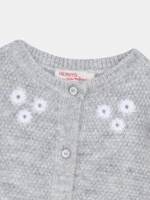 Grey Lurex Knit Gilet