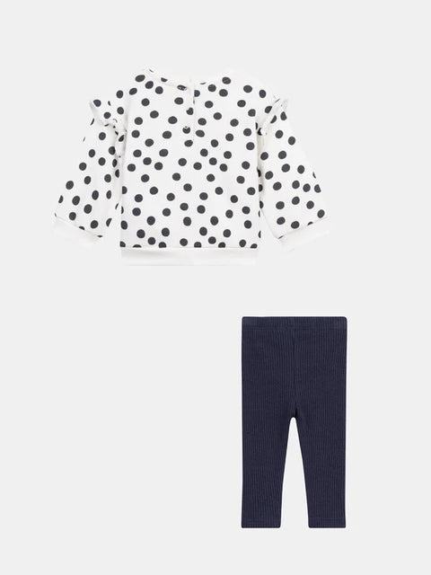 Spotted Sweatshirt With Matching Leggings