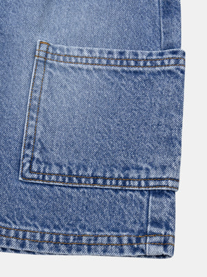 Elasticated Waist Denim Shorts