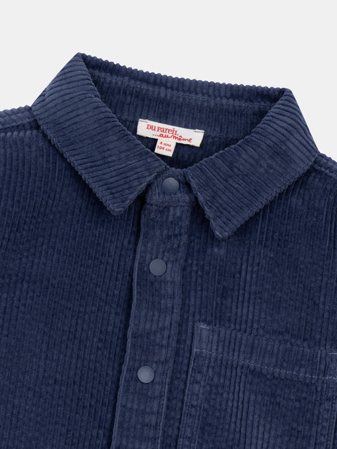 Blue Corduroy Shirt
