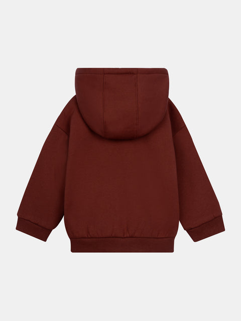 Brown Fleece Lined Hoodie