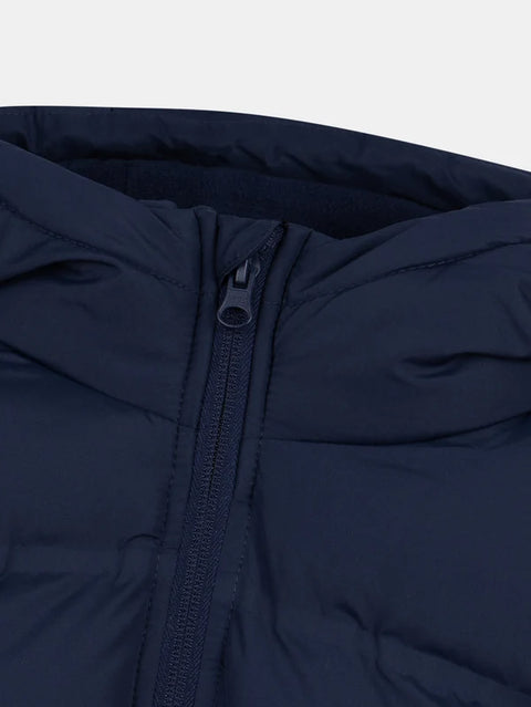 Navy Hooded Micropolar Lined Coat