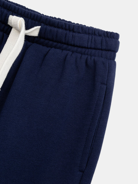 Navy Cotton Fleece Joggers