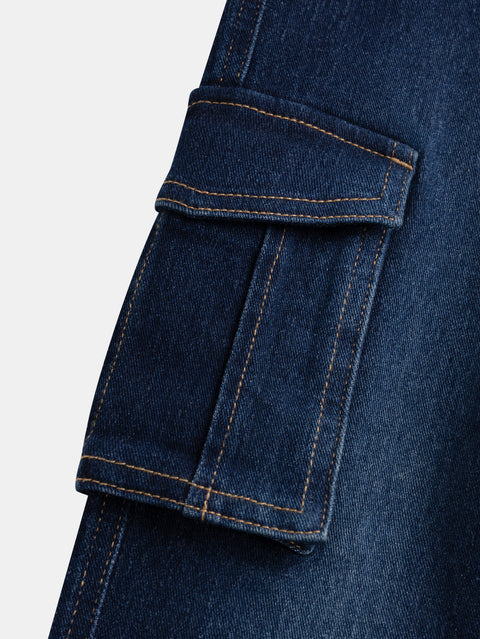 Denim Cargo Pants