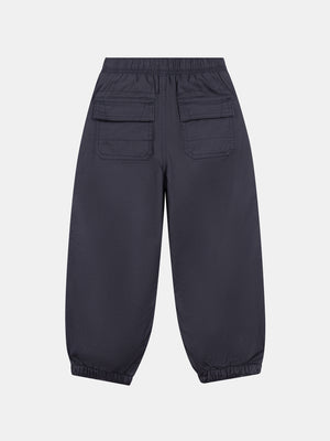 Charcoal Grey Fleece Lined Cotton Mix Trousers