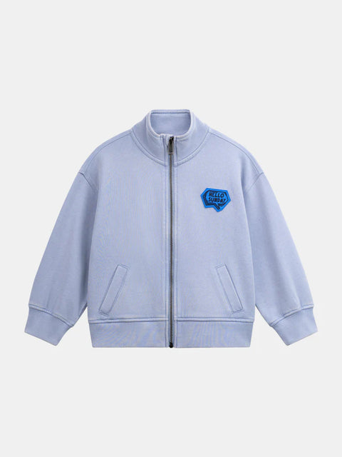 Blue French Terry Cotton Sweatshirt