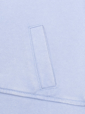 Blue French Terry Cotton Sweatshirt