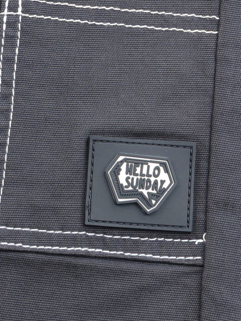 Grey Cotton Canvas Trousers