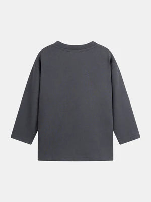 Grey Dinosaur Print Cotton T-shirt