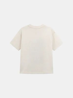 Off White Dinosaur Print Cotton T-shirt