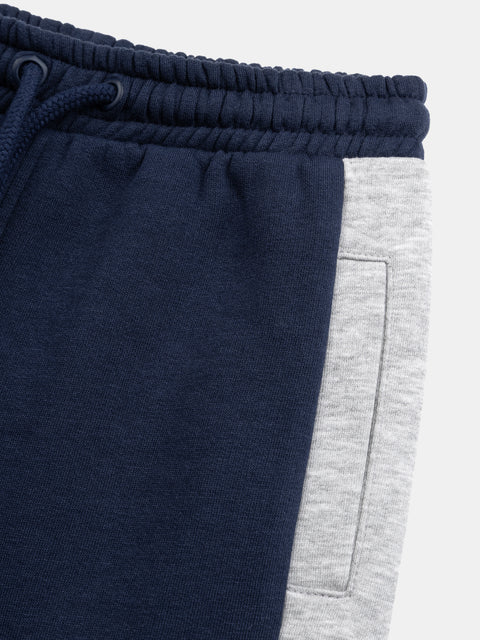 Navy Cotton Fleece Joggers
