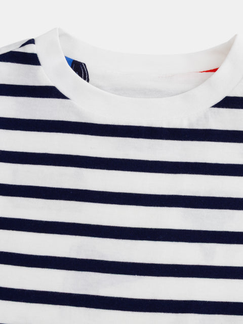 Reversible Dog & Cat Print Cotton T-shirt