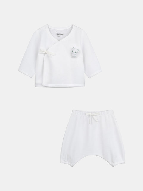 Newborn White Tubic Cotton Outfit