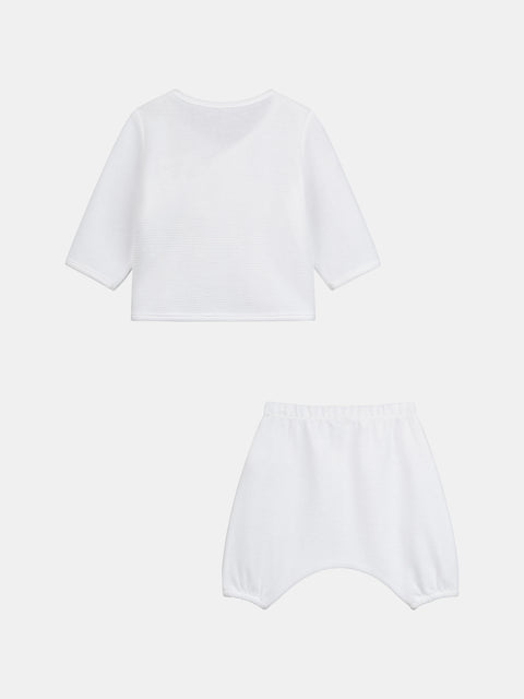 Newborn White Tubic Cotton Outfit