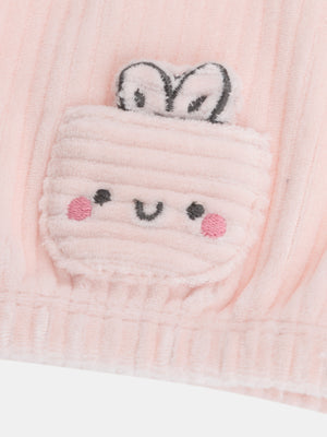 Newborn Pink Velour Leisure Suit