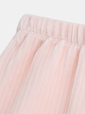 Newborn Pink Velour Leisure Suit