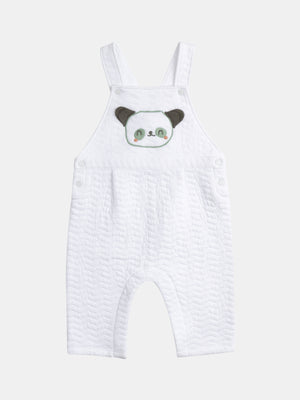 Newborn Striped Cotton Bodysuit With Matching Dungarees