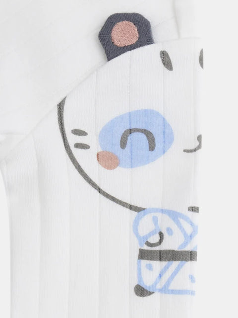 Newborn Navy Stripe Dungarees With Bodysuit
