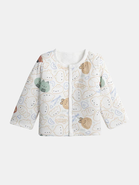 Reversible Velour Cardigan With Dungarees