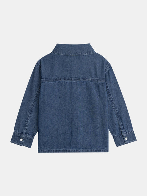 Blue Snap Opening Denim Shirt