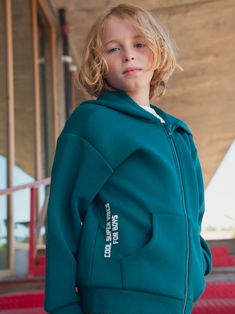 Green Neoprene Hoodie