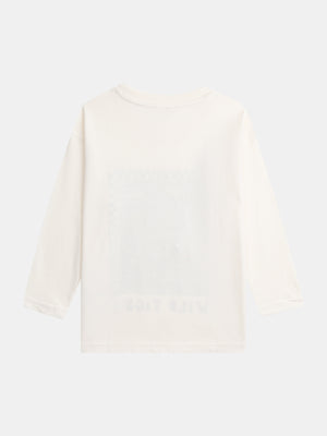 Off White Box Print Cotton T-shirt