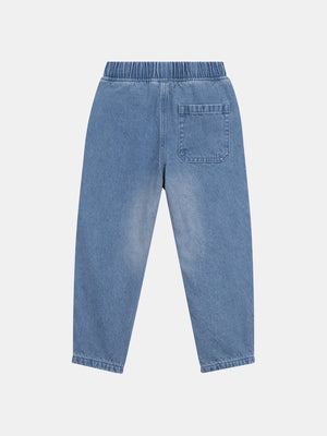Micropolar Lined Blue Denim Jeans