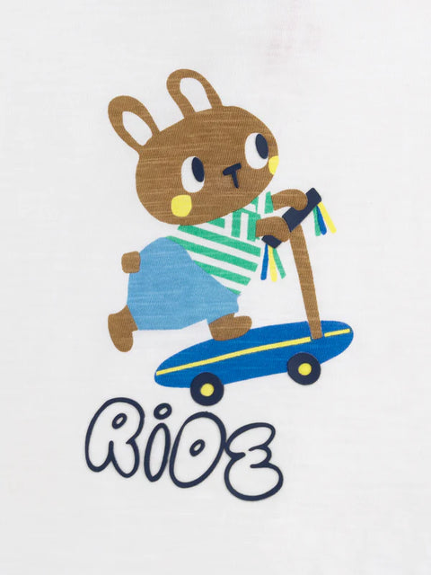Rabbit Print Cotton T-shirt