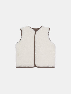 Reversible Chocolate Brown Gilet
