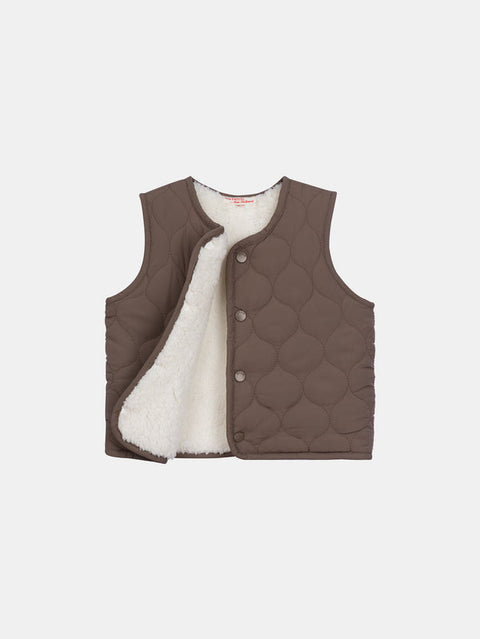 Reversible Chocolate Brown Gilet