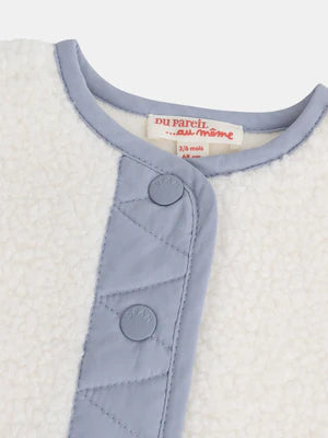 Off White Double Sided Sherpa Jacket