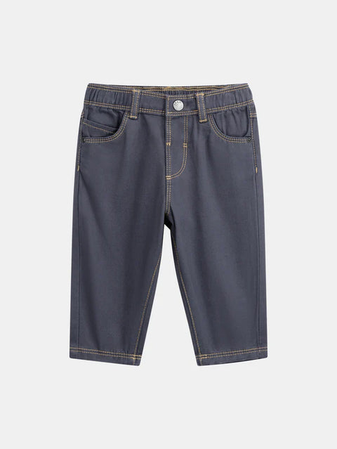 Charcoal Peach Skin Cotton Jeans