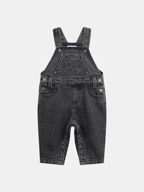 Grey Denim Dungarees