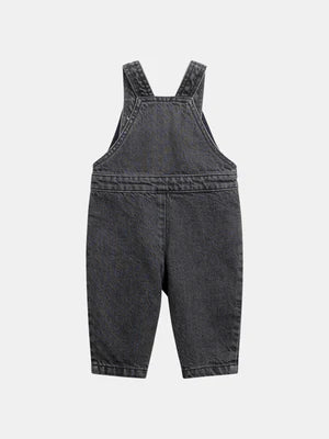 Grey Denim Dungarees