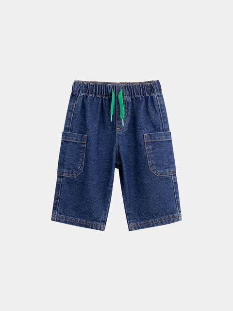 Blue Denim Cargo Jeans