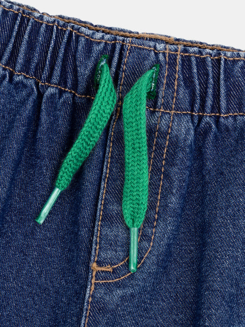 Blue Denim Cargo Jeans