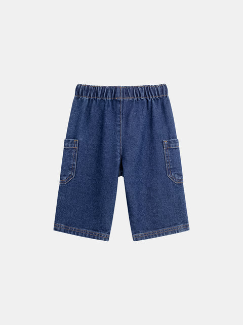 Blue Denim Cargo Jeans