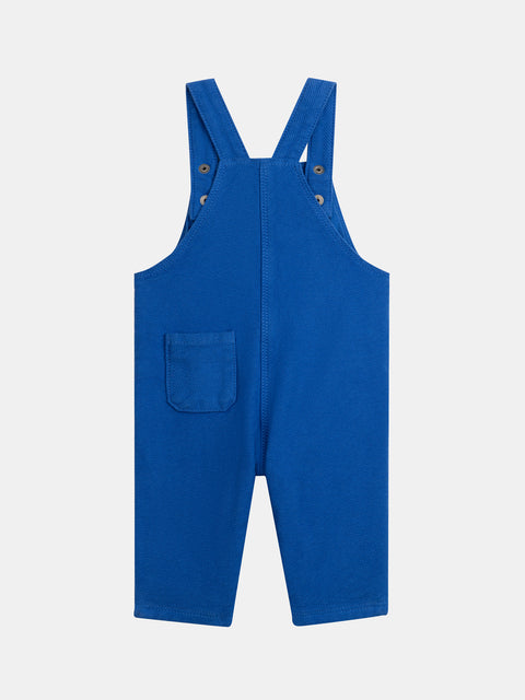 Blue Cotton Twill Dungarees