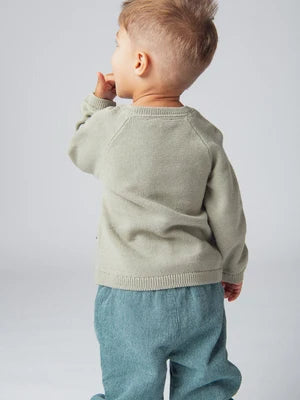 Green Cotton Rich Jumper