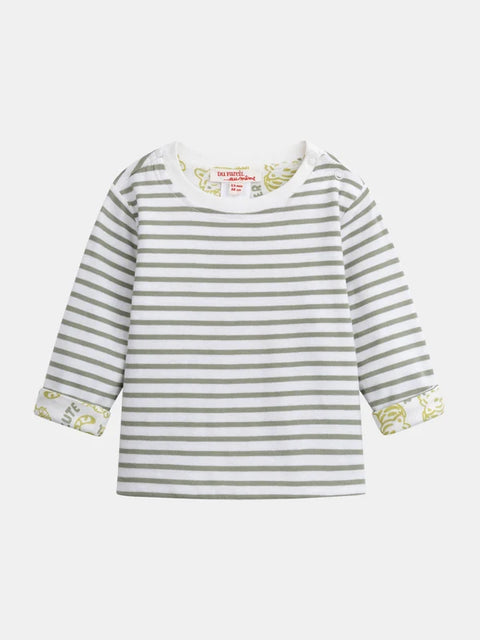 Striped Reversible Cotton T-shirt
