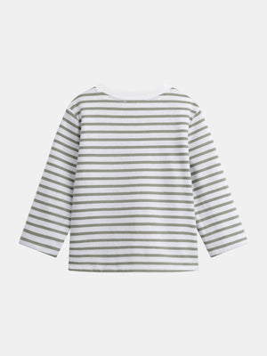 Striped Reversible Cotton T-shirt