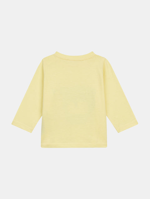 Yellow Skiing Penguin Cotton T-shirt