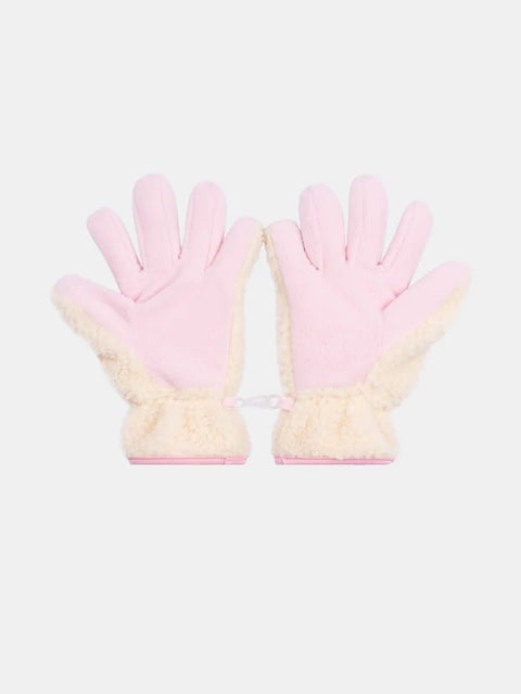 Pink Micropolar Lined Sherpa gloves