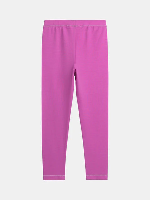 Pink Cotton Jersey Leggings