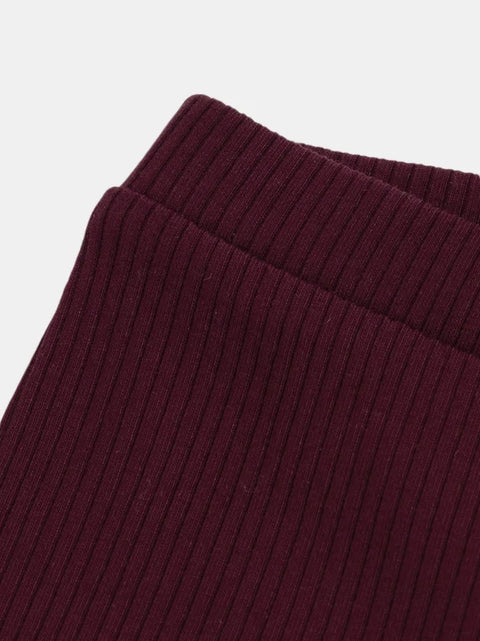 Plum Cotton Leggings