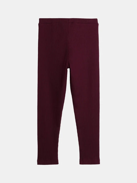 Plum Cotton Leggings