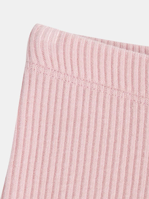 Rose Pink Ribbed Leggings