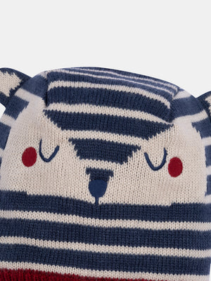 Navy Stripe Micropolar Lined Cagoule